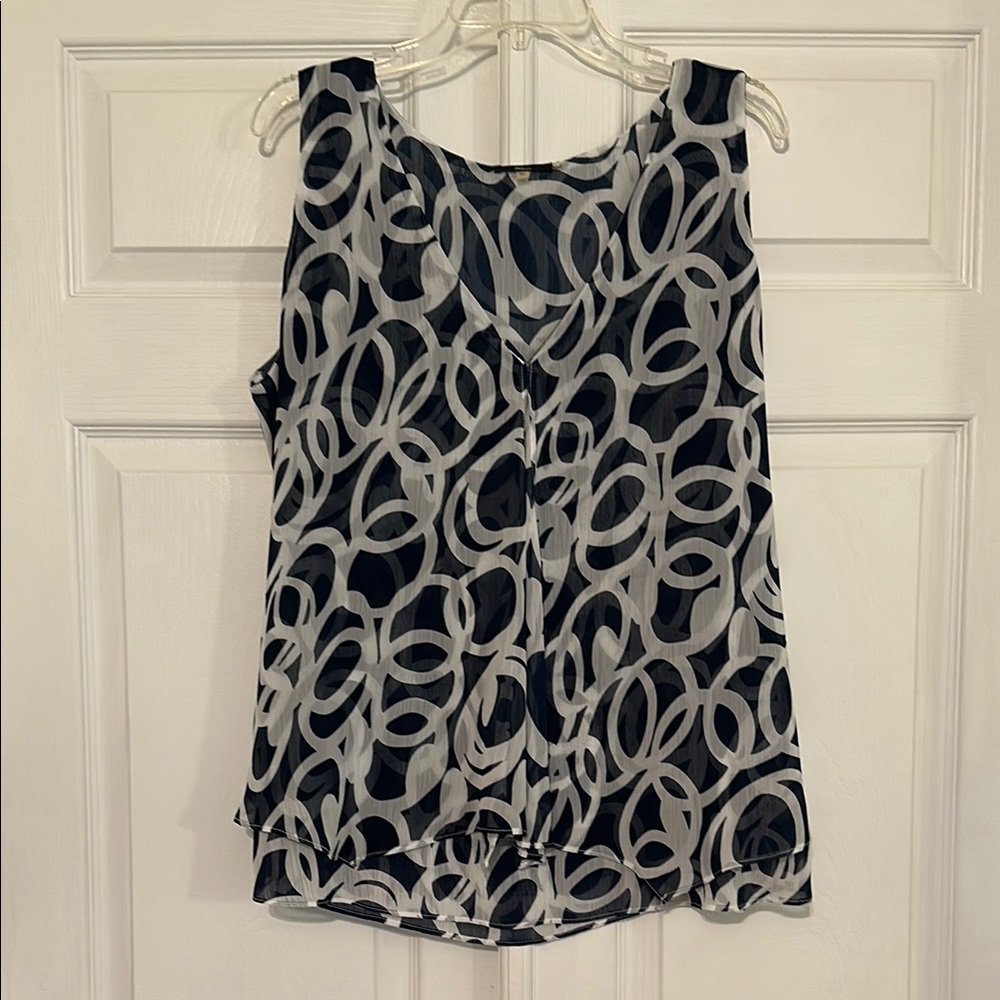 Stylish Navy and White Women's Top